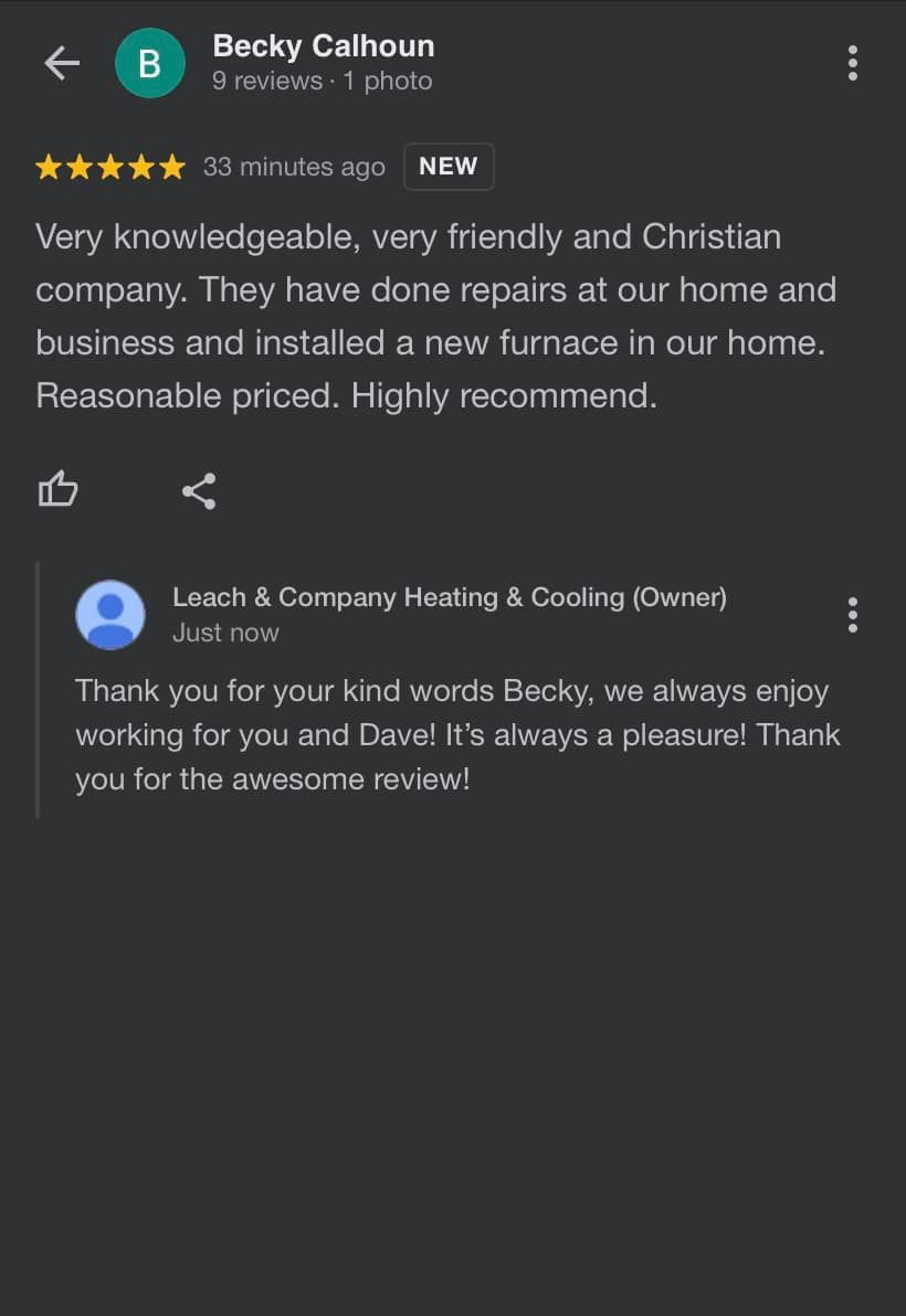 A screenshot of a customer 's review on google.