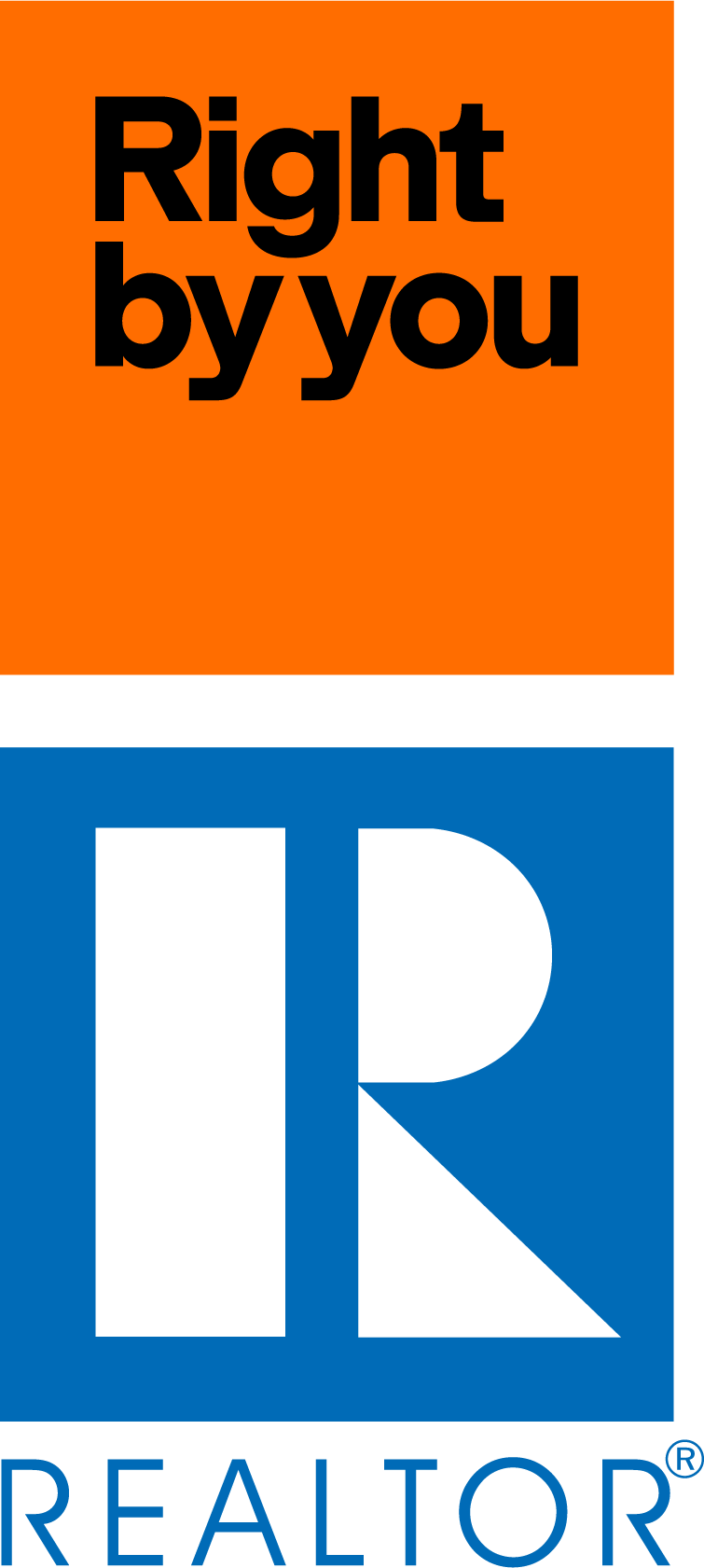 NAR Right by you logo and  Realtor logo stacked