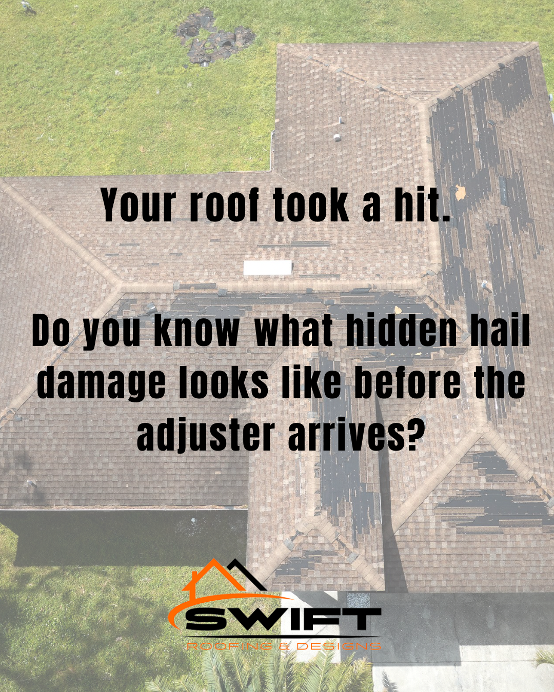 What to do after hail storm North Texas Swift Roofing Rockwall Royse City hail damage inspection