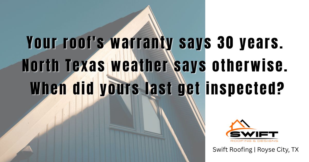 Roofing materials lifespan North Texas Swift Roofing Rockwall Royse City hail damage asphalt metal tile