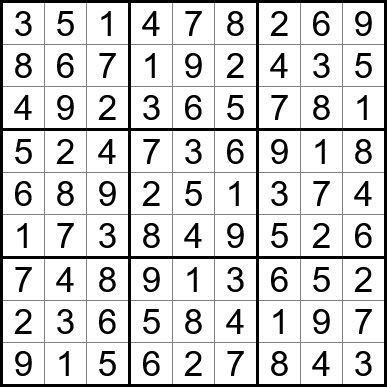 A sudoku puzzle with a lot of numbers in it