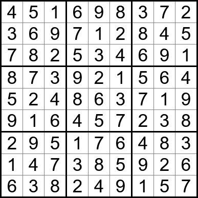 A sudoku puzzle with a lot of numbers in it
