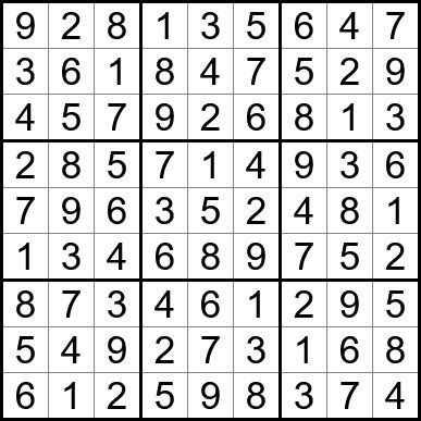 A sudoku puzzle with a lot of numbers in it