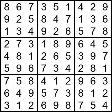 A sudoku puzzle with a lot of numbers in it
