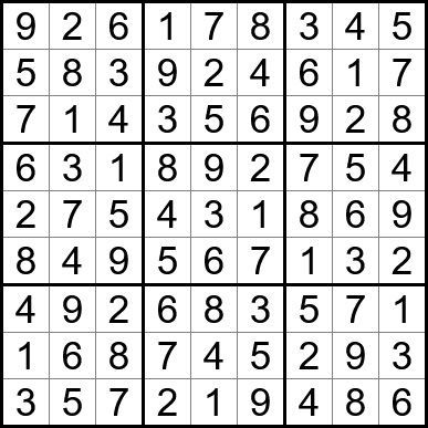 A sudoku puzzle with a lot of numbers in it