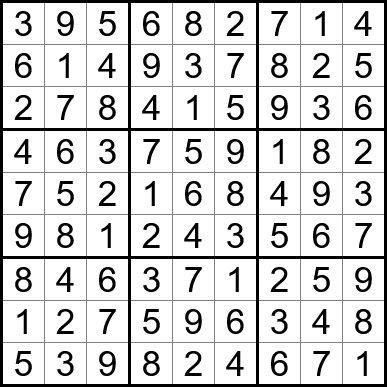 A sudoku puzzle with a lot of numbers in it