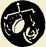 Black and white illustration of scales within a circle, suggesting balance.