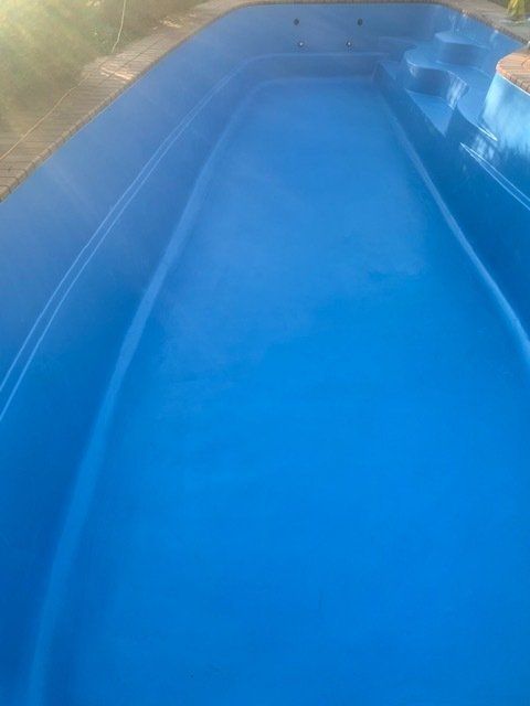 pool after being resurfaced