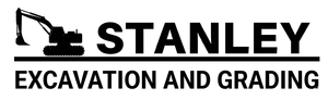 Stanley Excavation & Grading logo with excavator graphic.