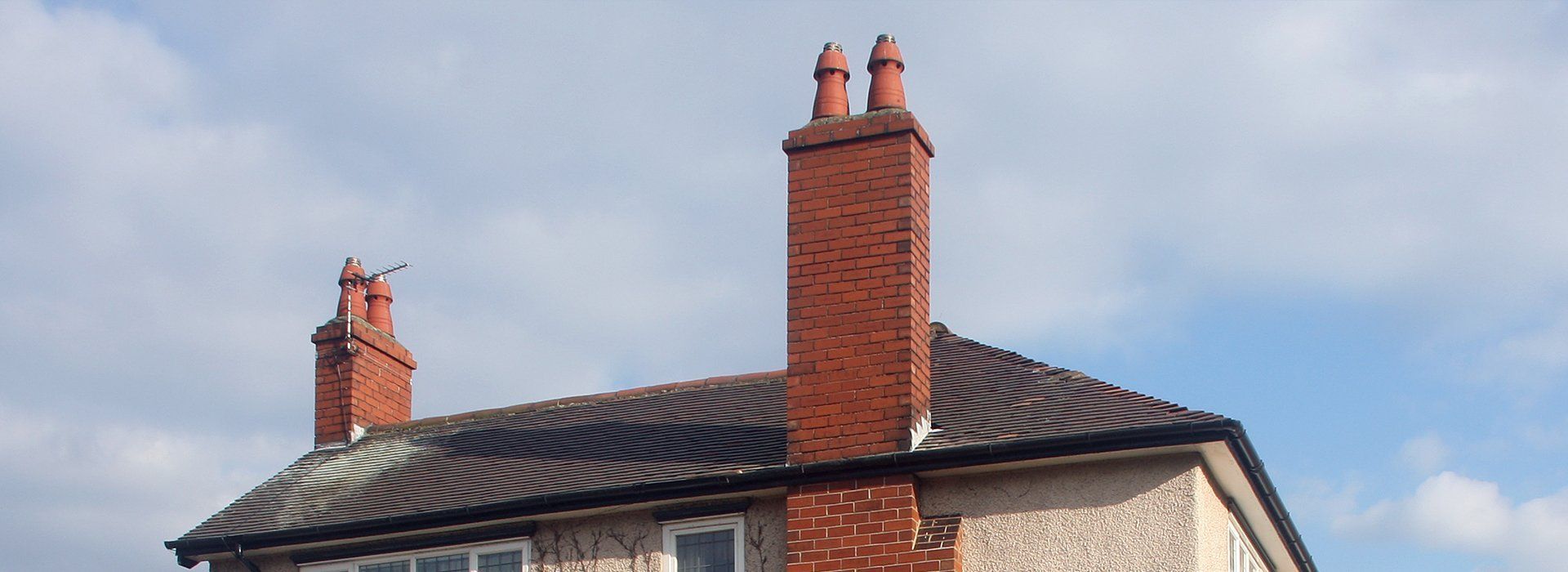 chimneys built on the roofing