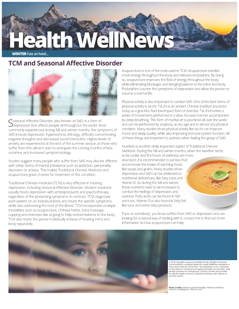 Health Well News Article — Glenview, IL — Healing Spring Acupuncture Center