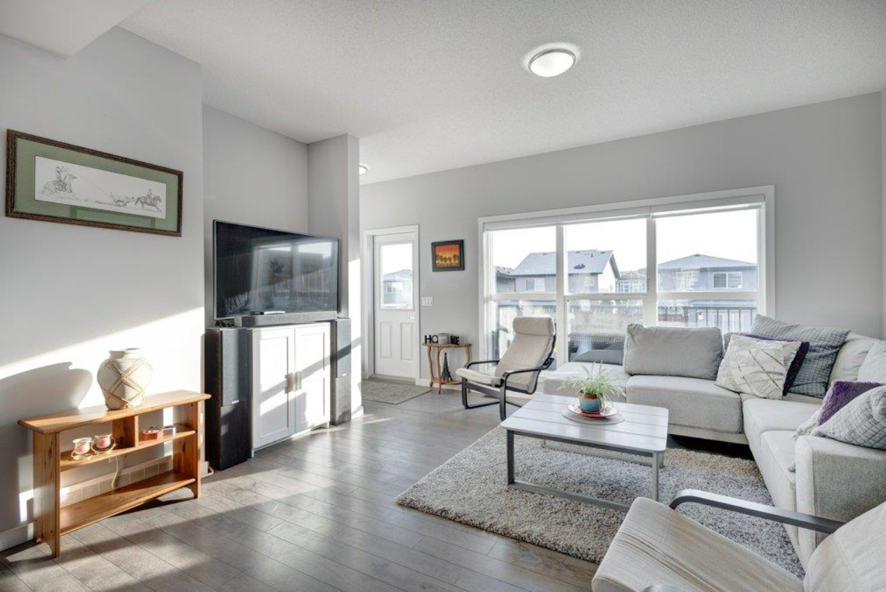 303 Walgrove living room with fireplace