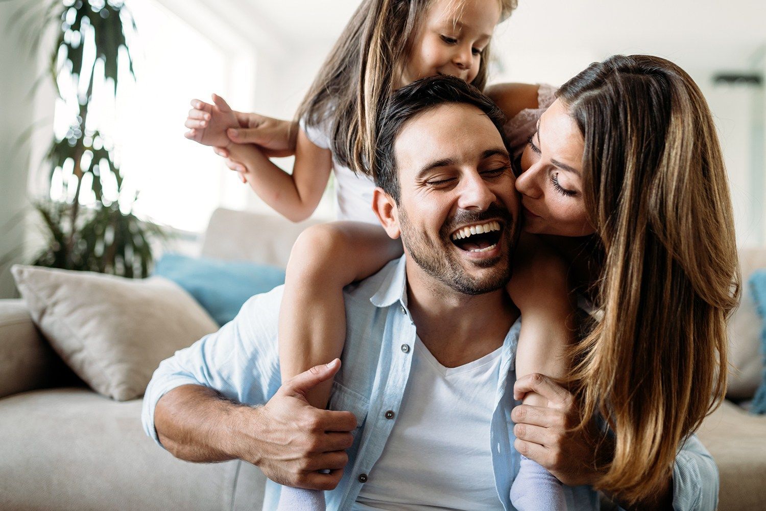 Happy Family Having Fun Time