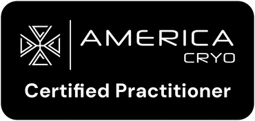 AMERICA CRY Certified Practitioner logo in white on a black background