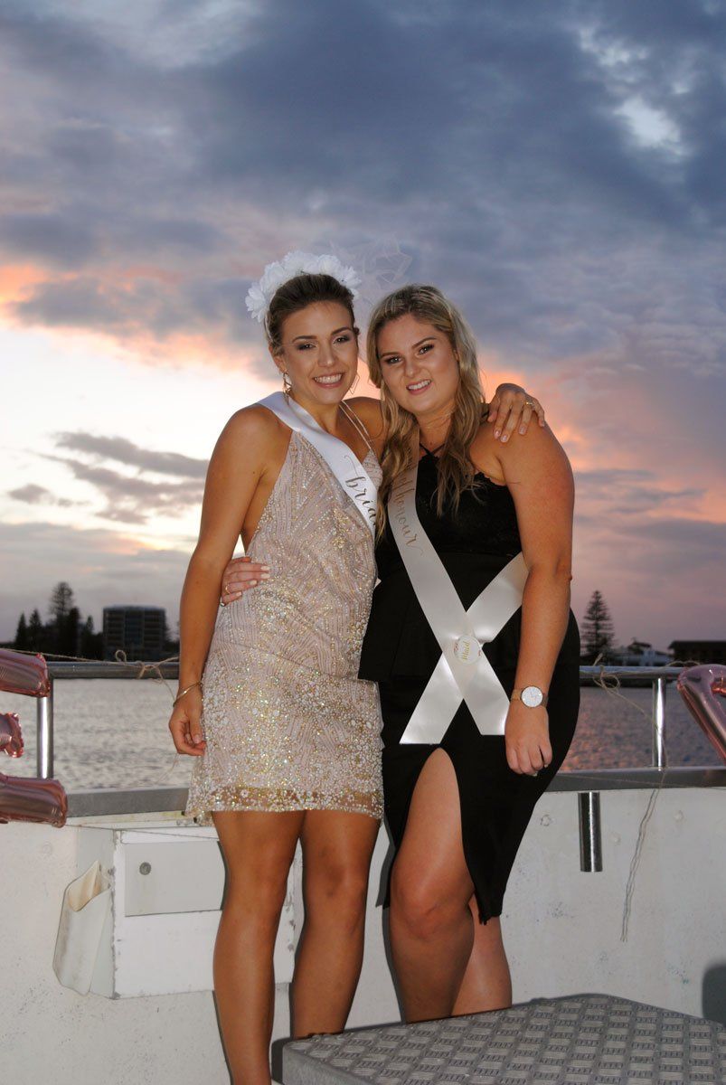 Girls on boat