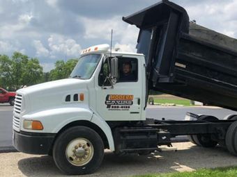 White Truck — Springfield, IL — Modern Paving Scrap & Demolition