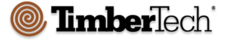 TimberTech logo with a spiral wood grain design next to bold, black text.