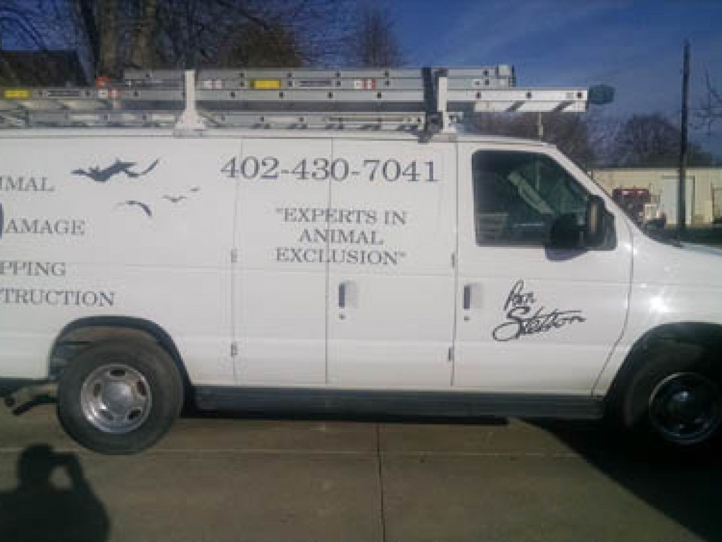 Animal Damage Trapping & Exclusion Service Van