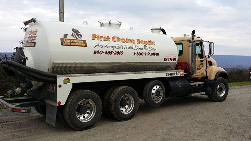 Septic Services - First Choice Septic in Strasburg, VA
