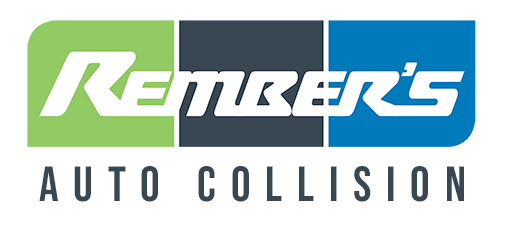 Logo for Rember's Auto Collision. Text 