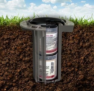 A bottle of melona is sitting in the dirt — Border Pest Control In Albury, NSW