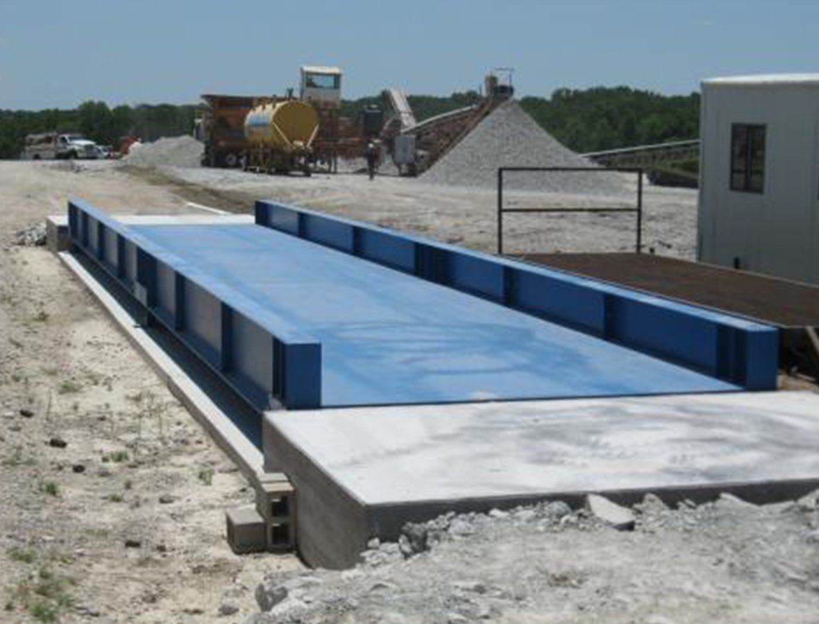 Blue Scale with Side Rails — Oklahoma City, OK — Sooner Scales Inc