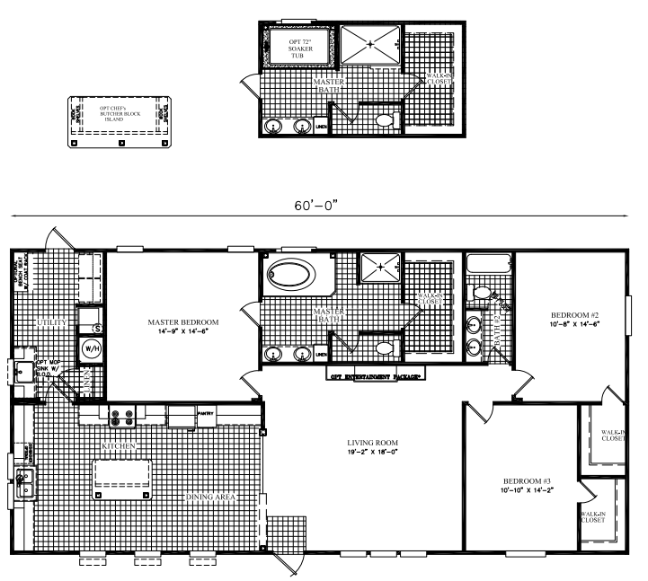 The Freedom Manufactured Home Floorplan in Columbus GA - Preferred