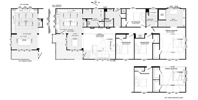 The Lulabelle Manufactured Home Floorplan in Columbus GA - Preferred