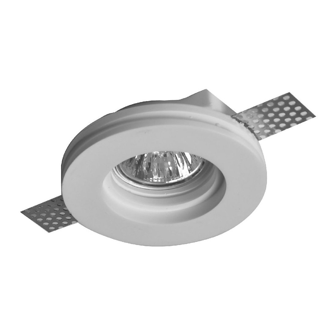 luce per soffitto in gesso di forma circolare