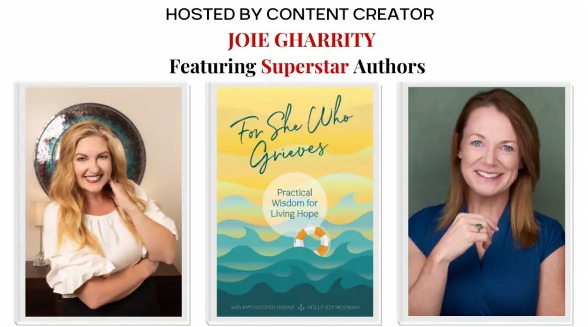 Hosted Content Creator Joie Gharrity Featuing Superstar Authors 