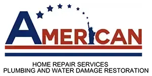 The logo for american home repair services plumbing and water damage restoration