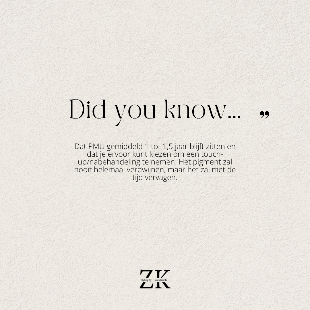 PMU - wimpers - wenkbrauwen - Anbos - gediplomeerd - Apeldoorn