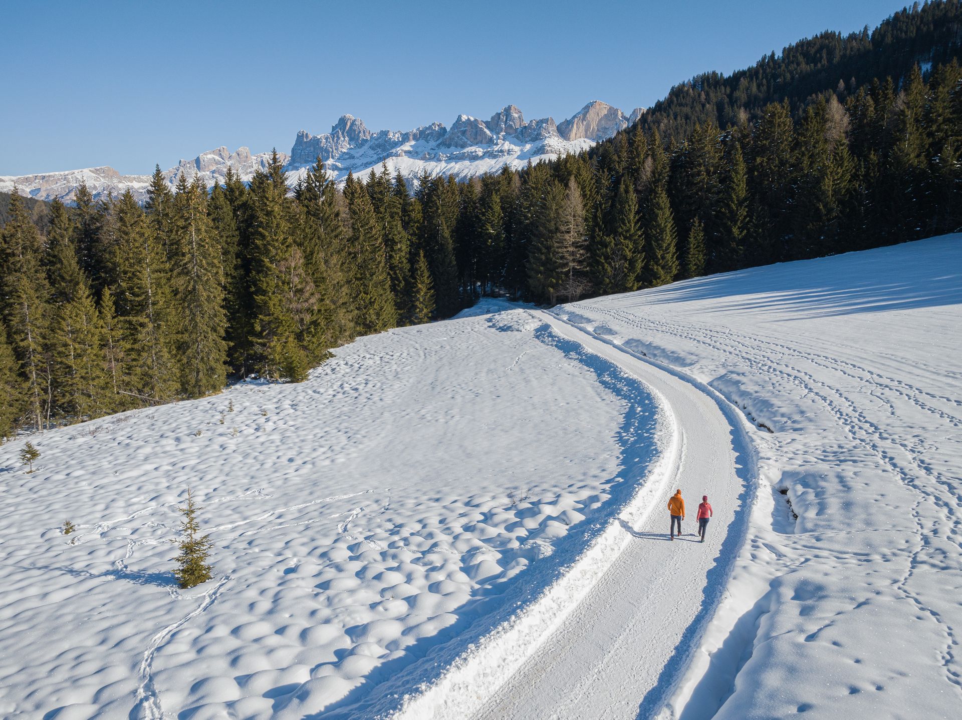 Escursioni invernali in Val d'Ega Dolomiti