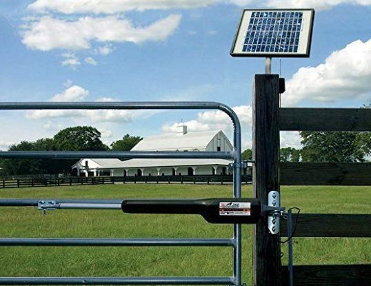Solar powered gate
