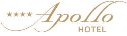 Bratislava Apollo HOTEL logo with gold letters and 4 stars
