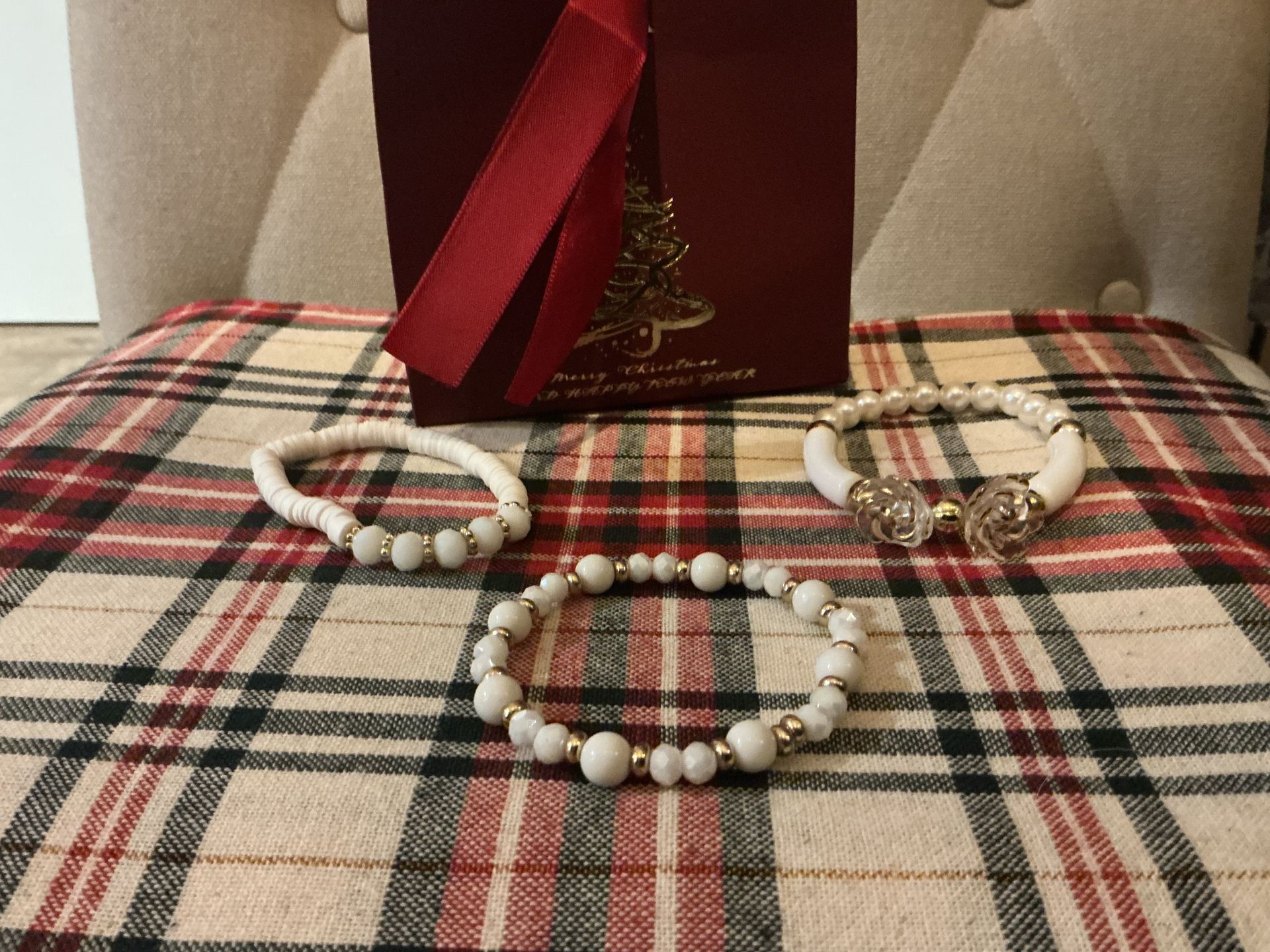 Kerst cadeau set 4 wit