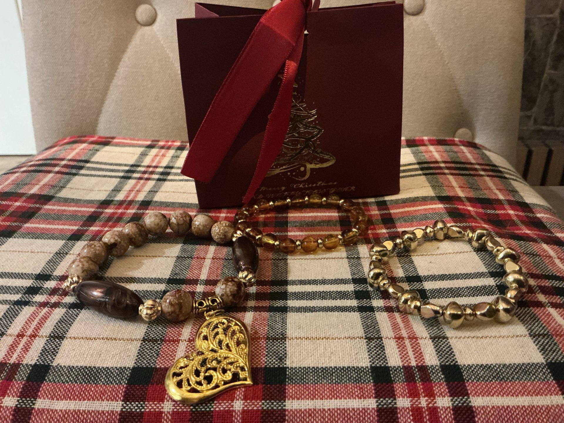 Kerstcadeau set 3 hart