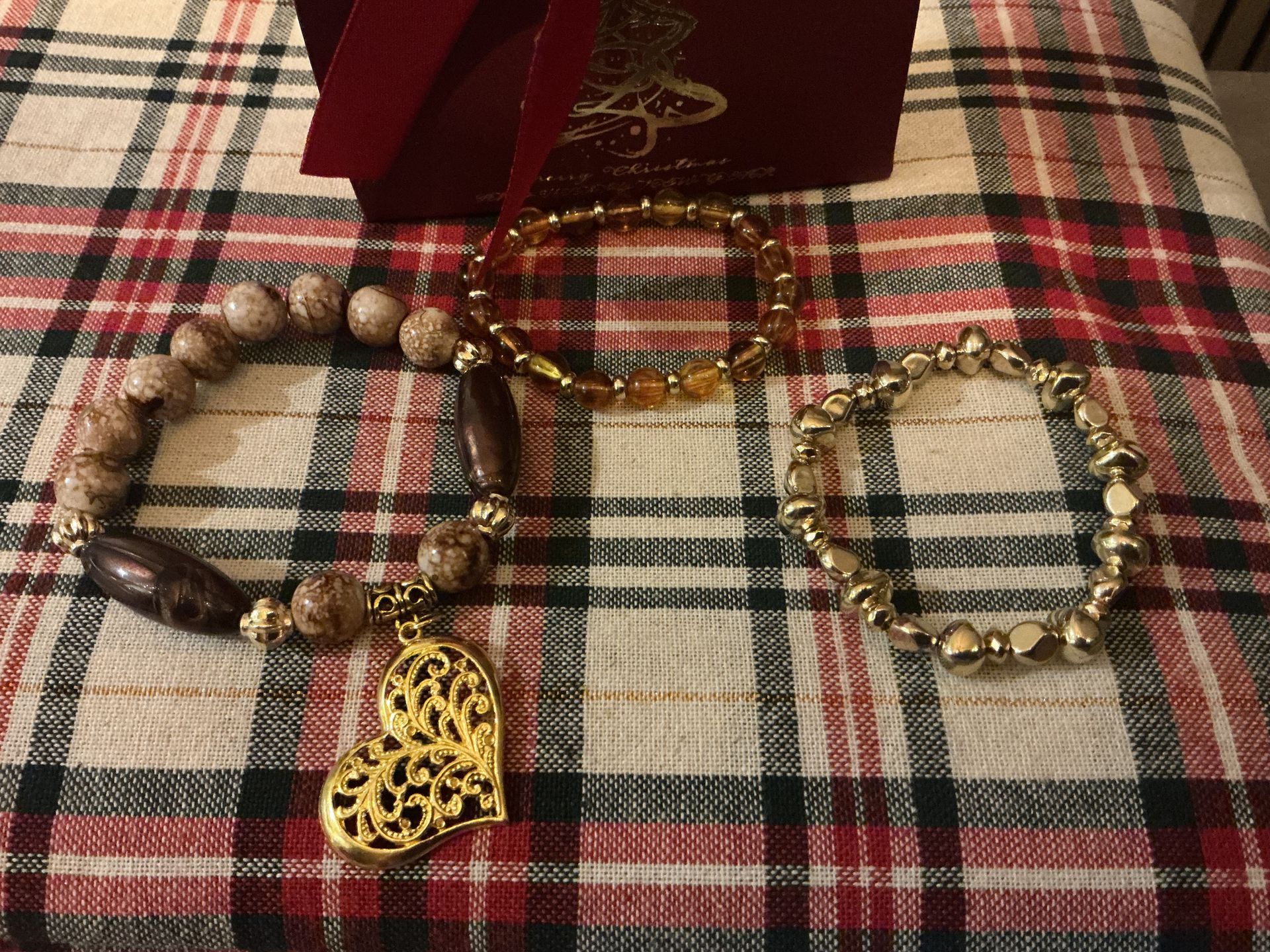 Kerstcadeau set 3 hart