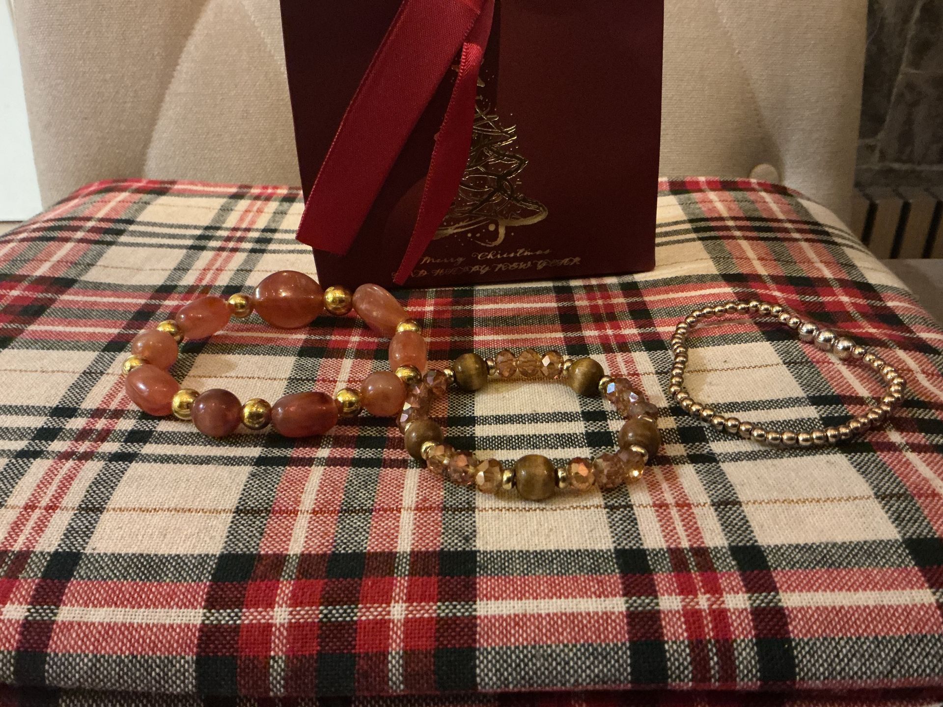 Feestdagen set 5 bruin goud