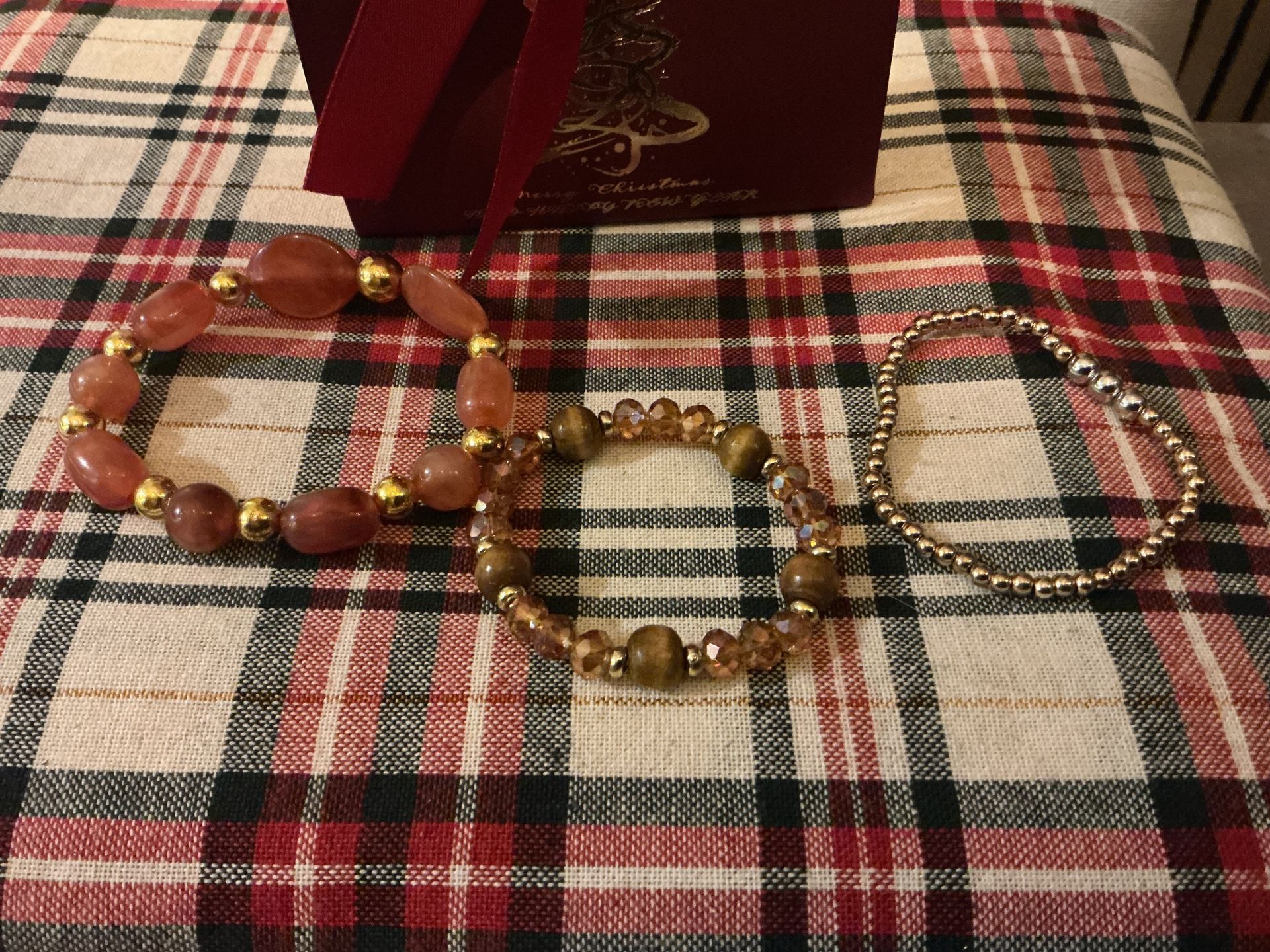 Feestdagen set 5 bruin goud