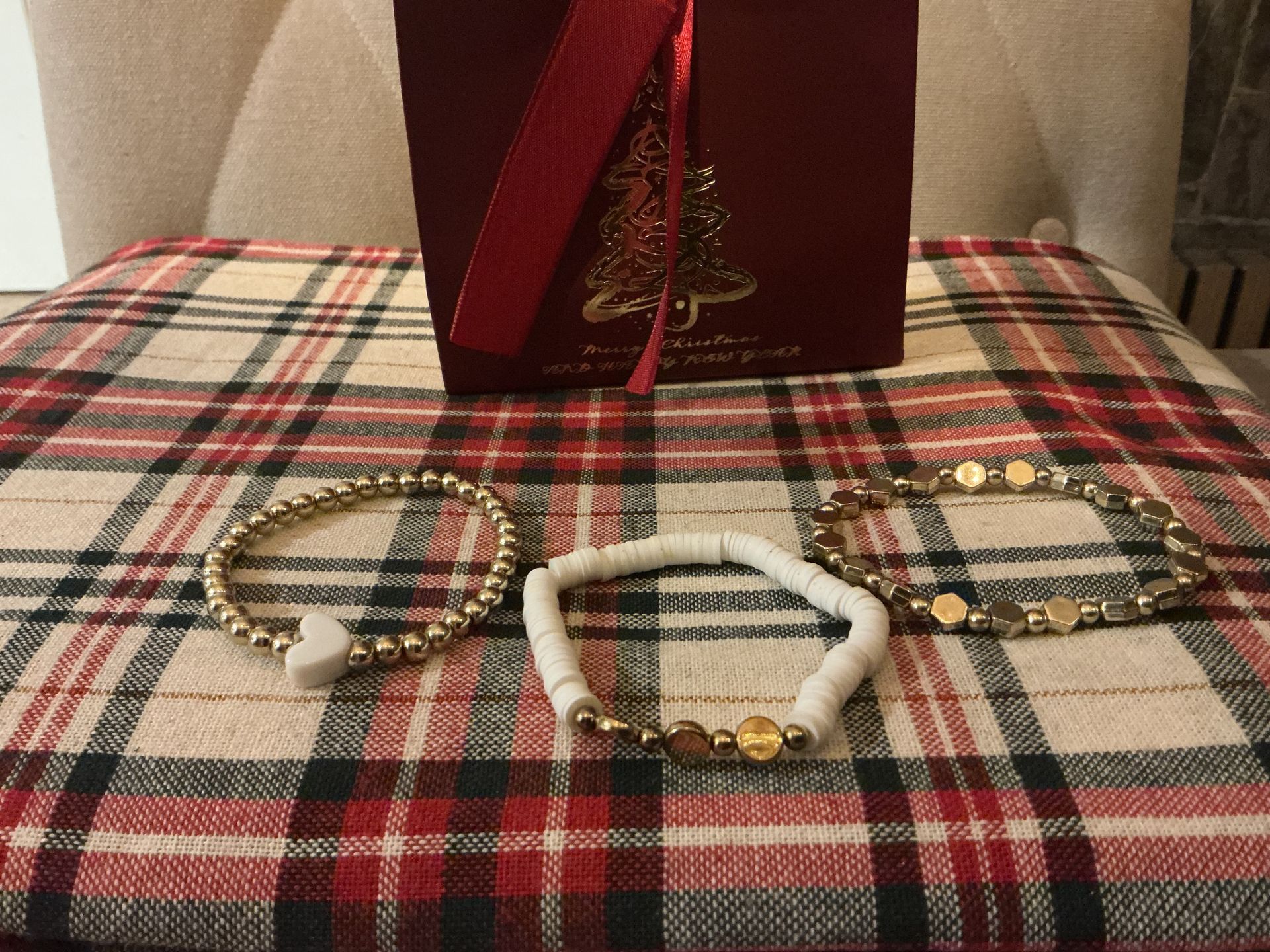 Feestdagen set 7 wit goud