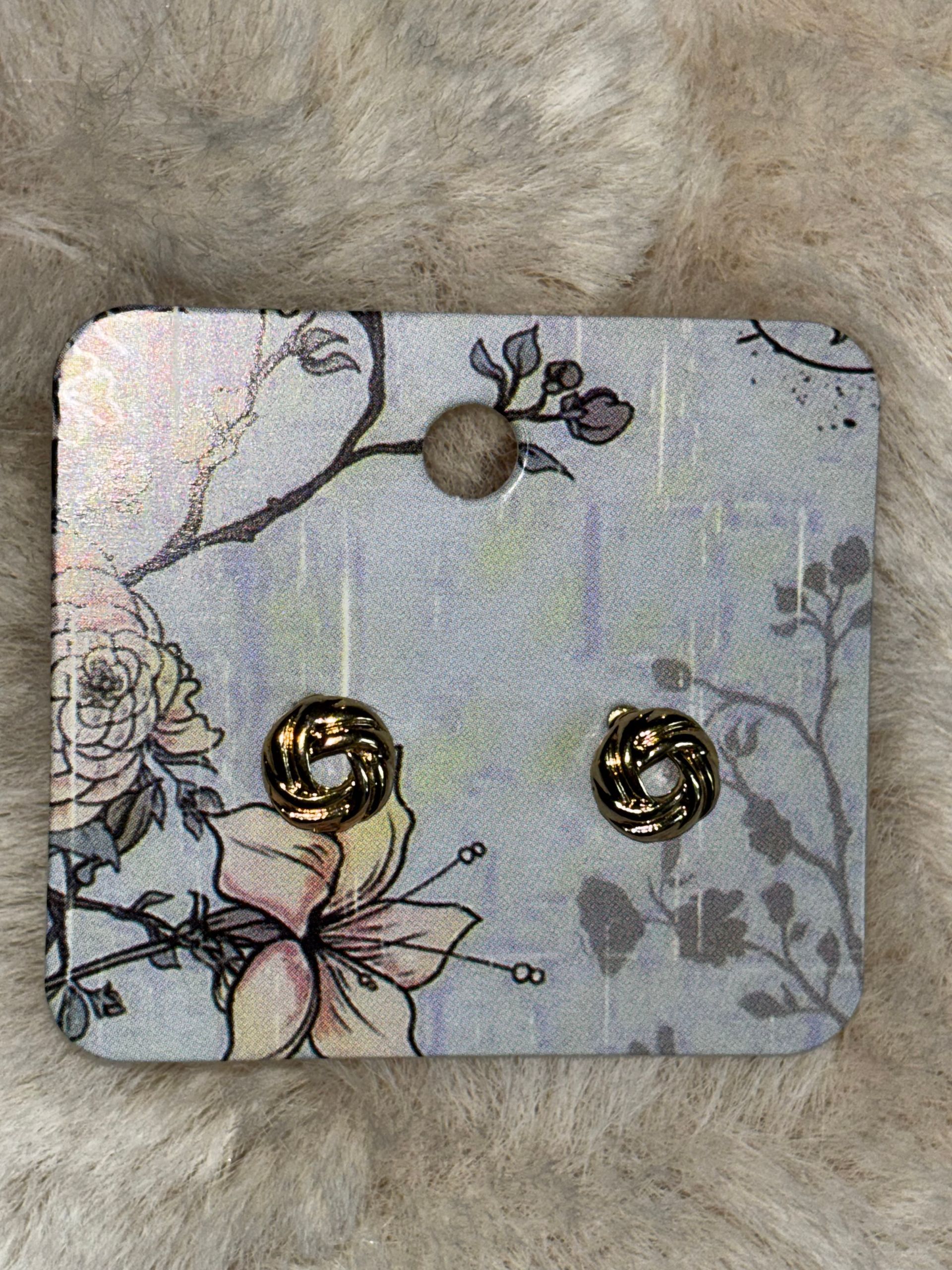 Goude rondjes oorbel