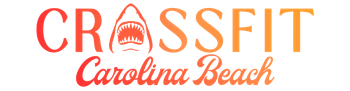 CrossFit Carolina Beach logo: sunset scene with palm tree and waves.