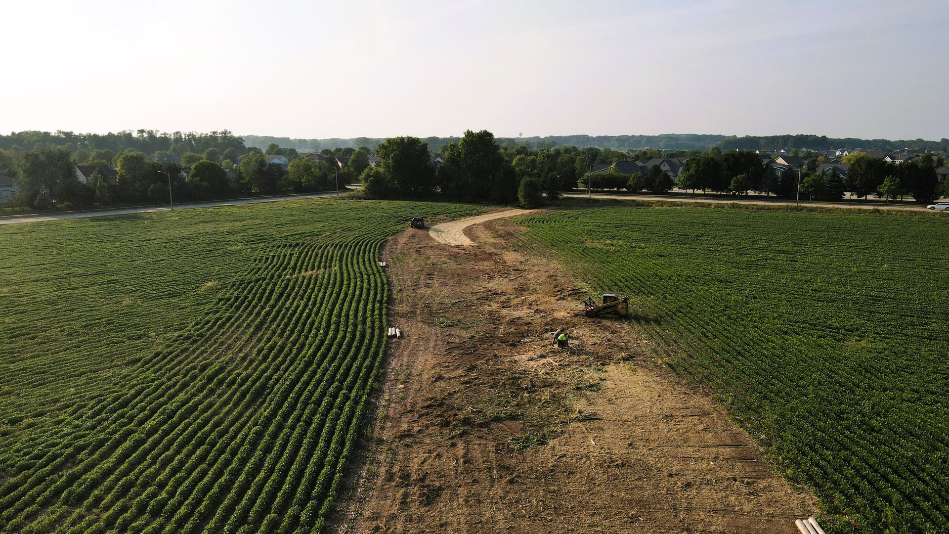 drone photo of land
