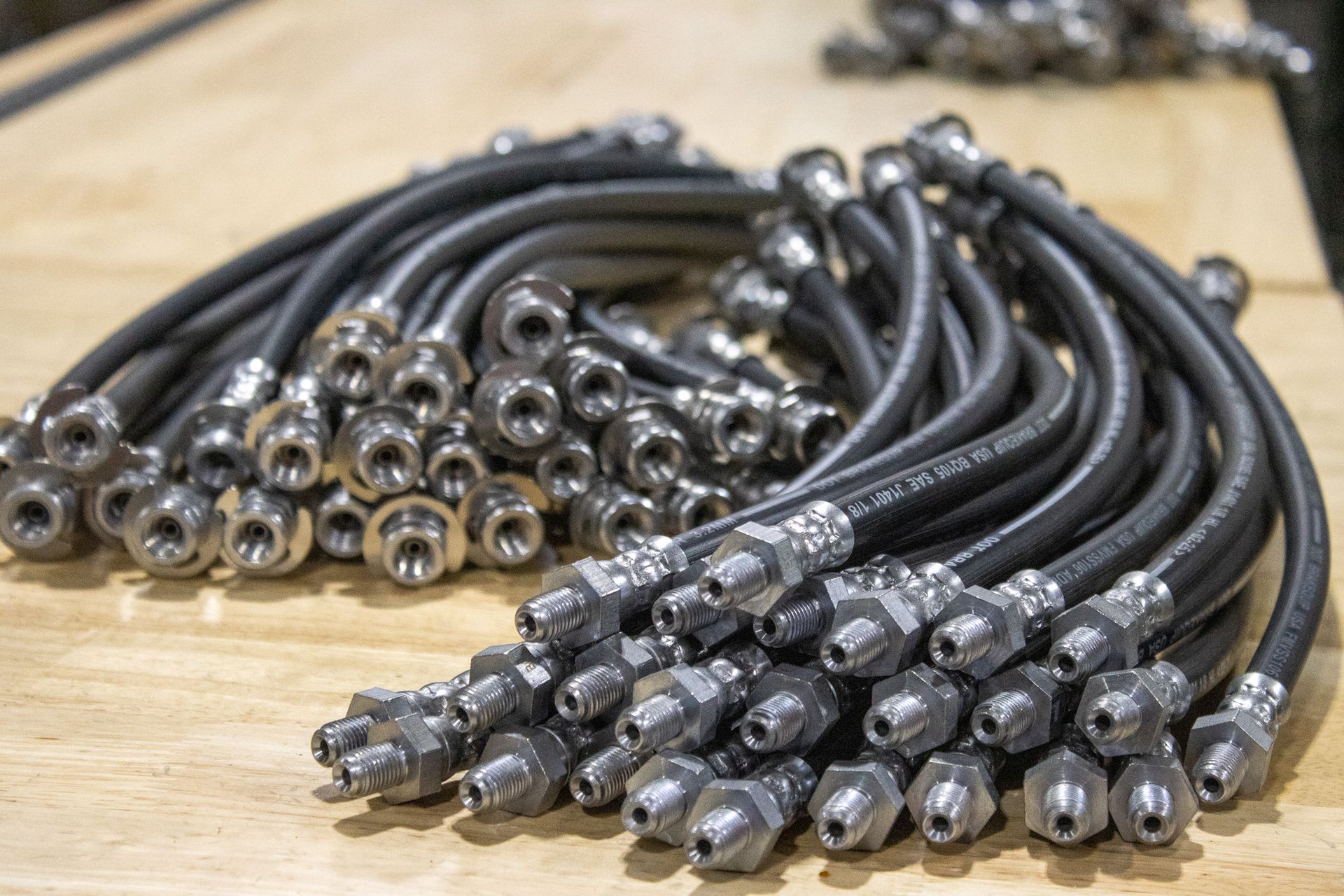 Made to order hoses with metal fittings