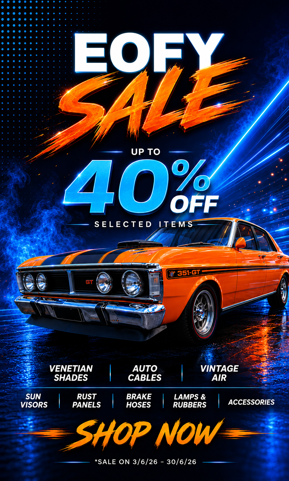 Retro Spares EOFY Sale up to 40% Off