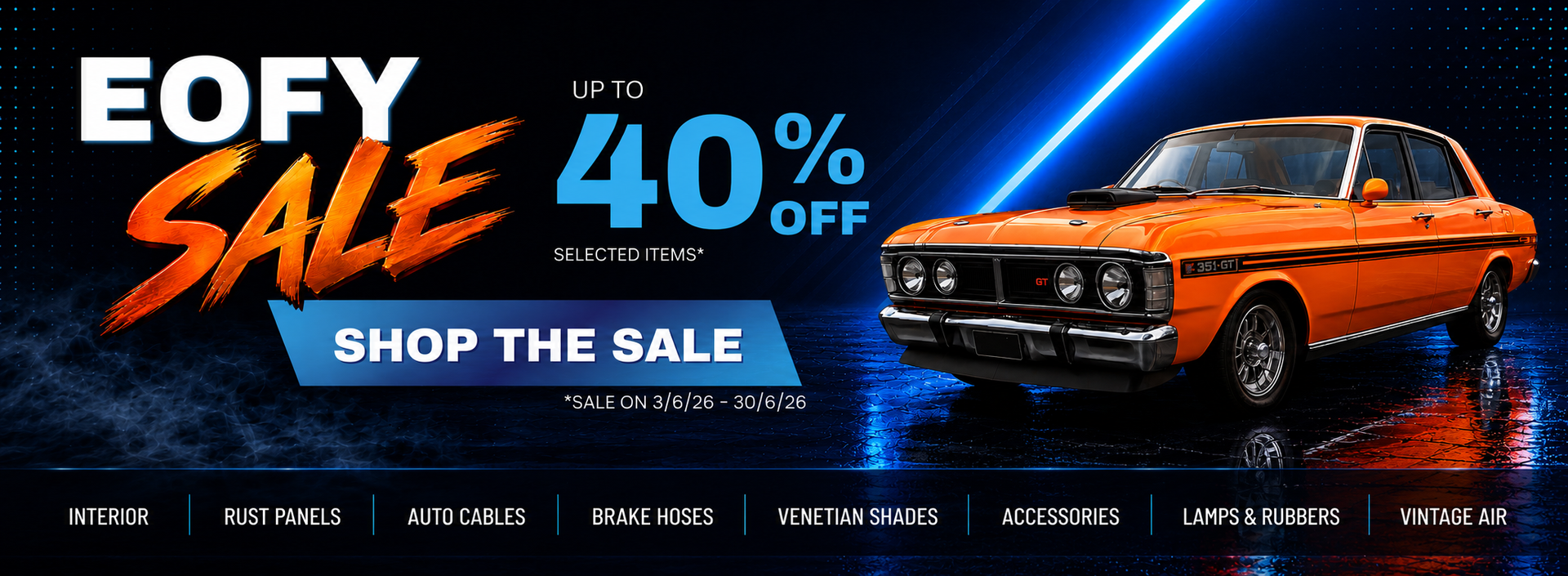 Retro Spares 2026 EOFY Sale Up To 40% Off