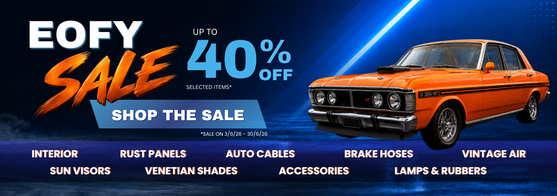 Retro Spares 2026 EOFY Sale Up To 40% Off