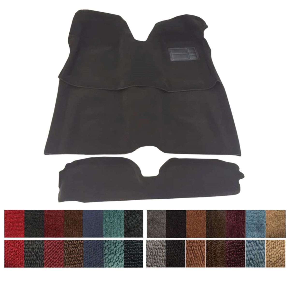 Vintage car interior carpets