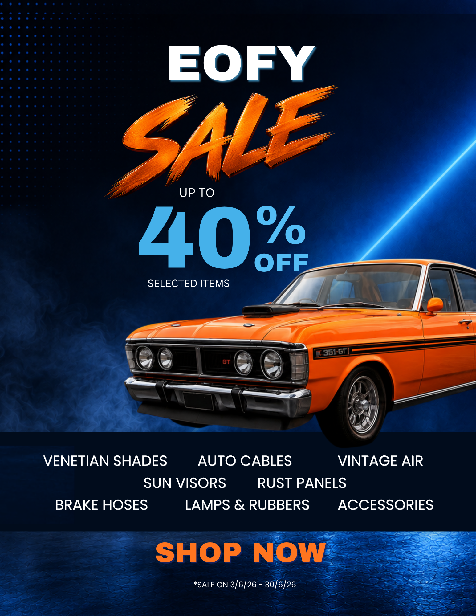 Retro Spares EOFY Sale up to 40% Off